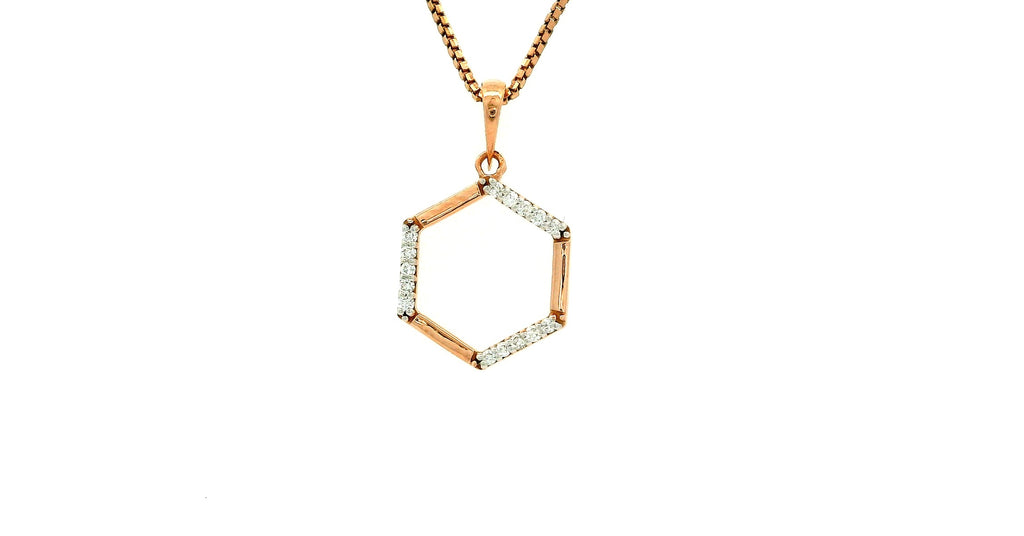 Prism Edge Diamond Pendant -PNDS143