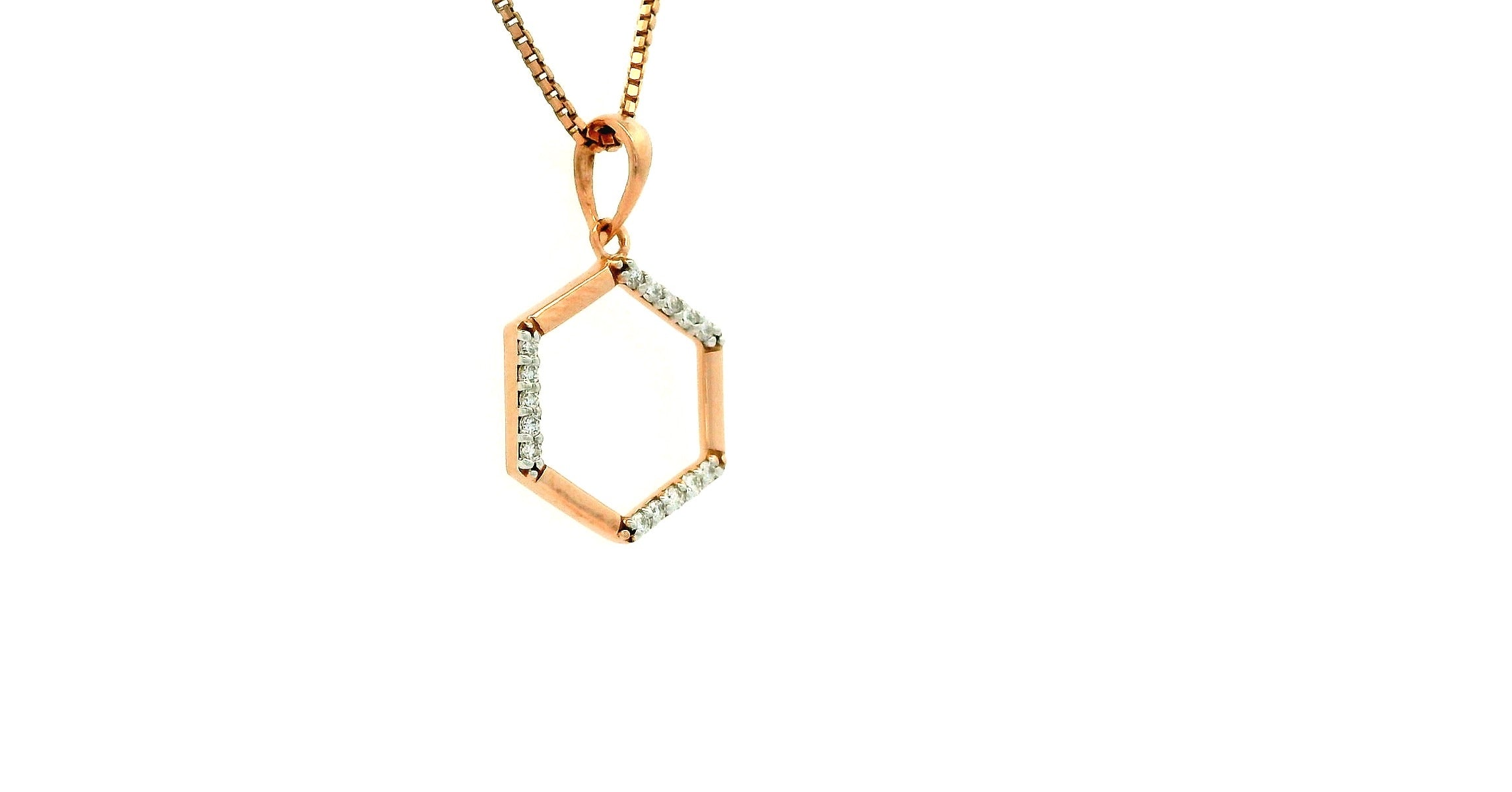 Prism Edge Diamond Pendant -PNDS143