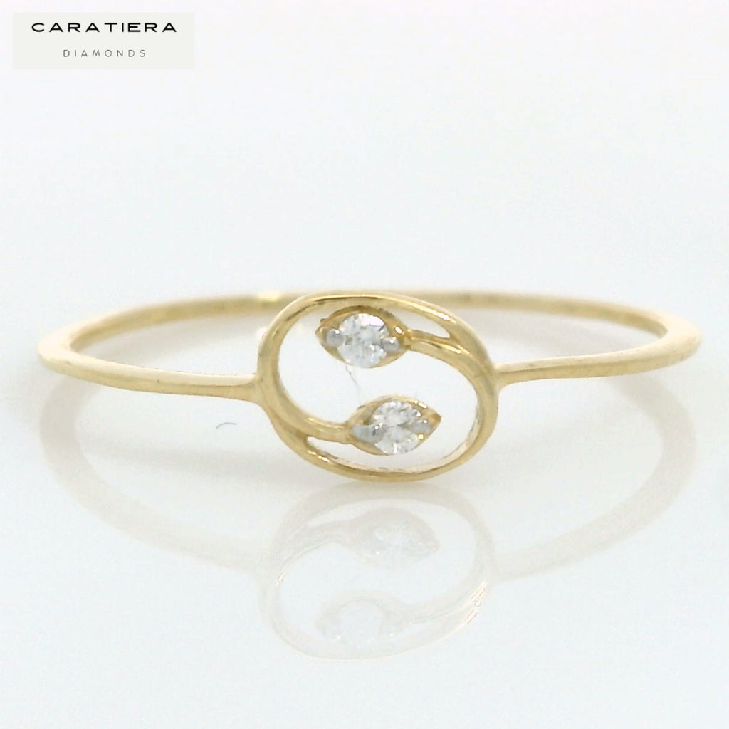 The Ethereal Duo Diamond Ring   -RGD1054