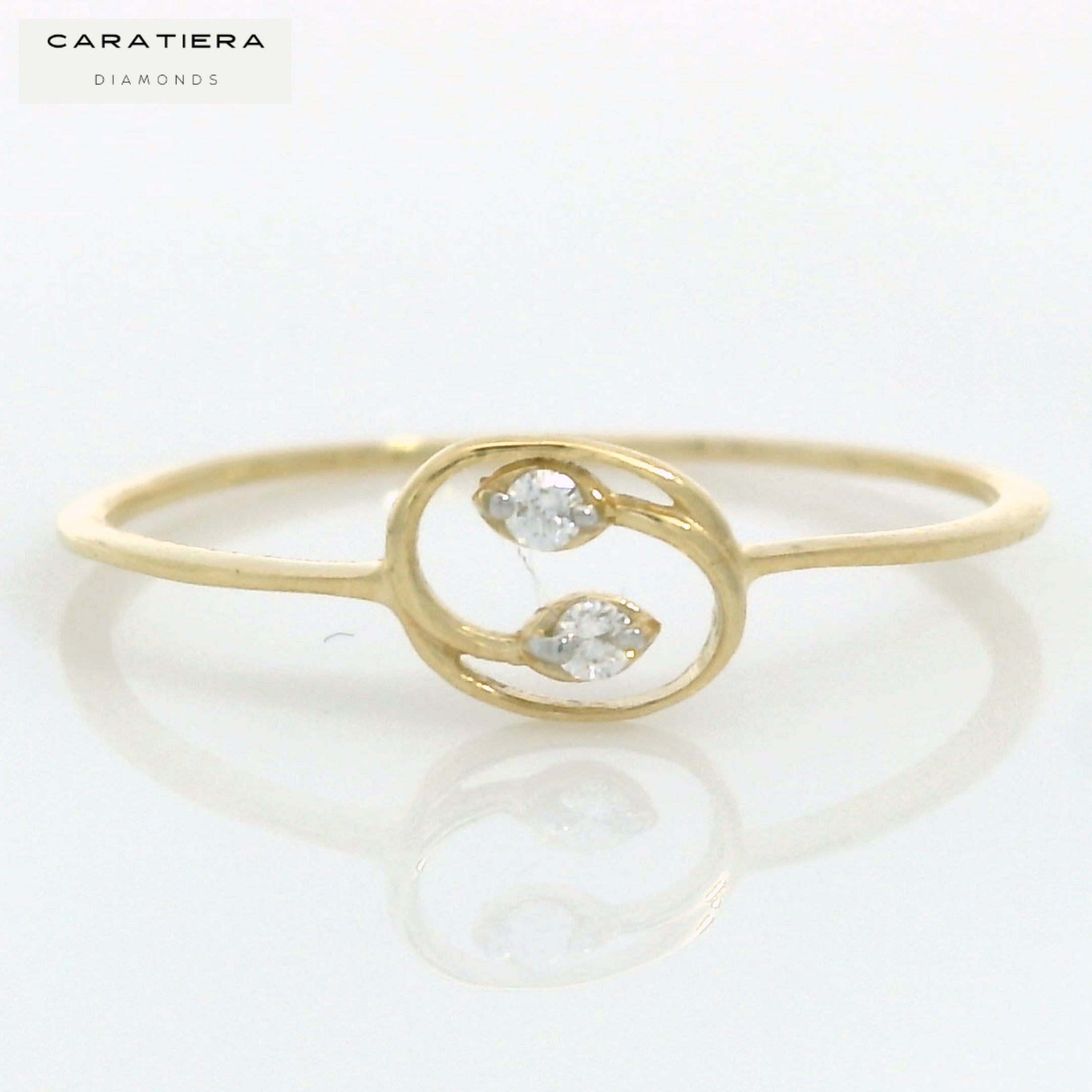 The Ethereal Duo Diamond Ring   -RGD1054