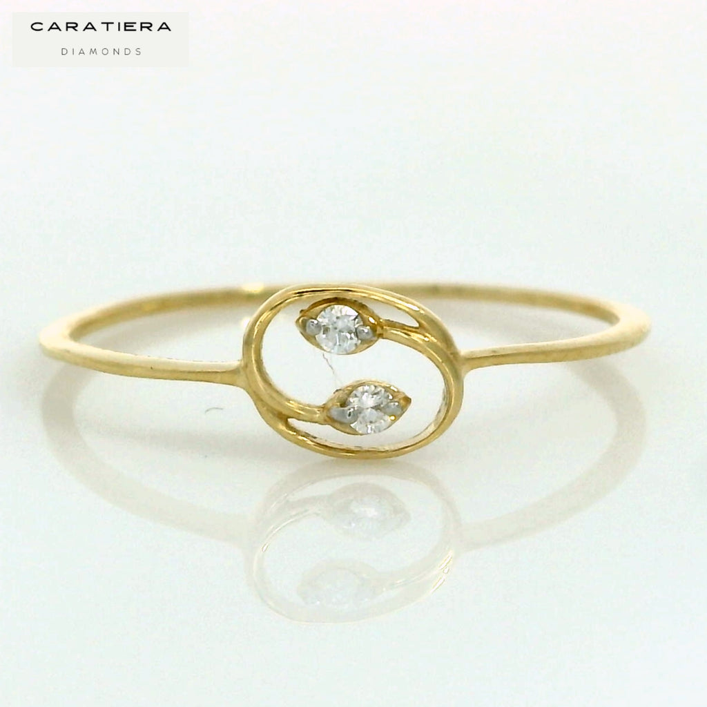 The Ethereal Duo Diamond Ring   -RGD1054