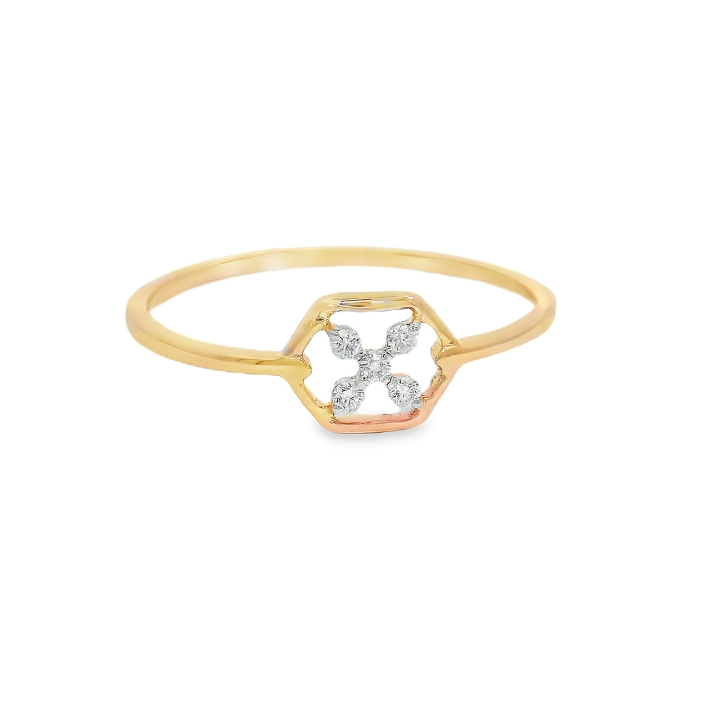 The Serenity Cross-Hex Mosaic Ring  -  RGD179