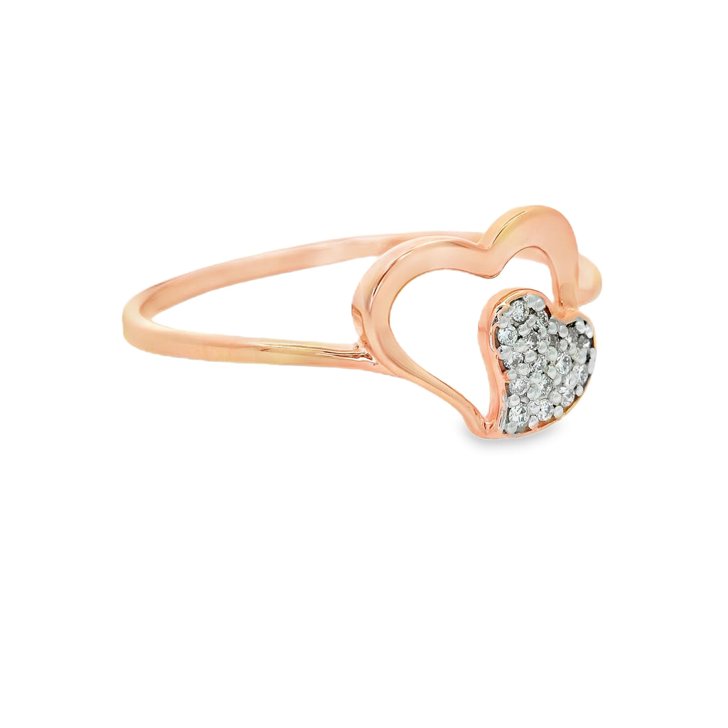 The Luminous Twin Heart Ring  -RGD358
