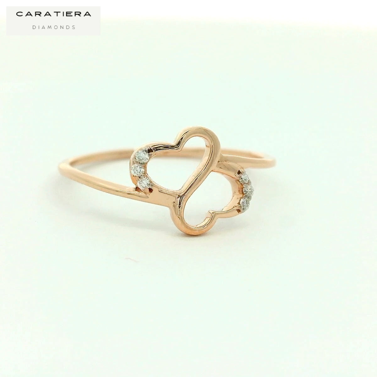 Elegant Diamond Heart Ring