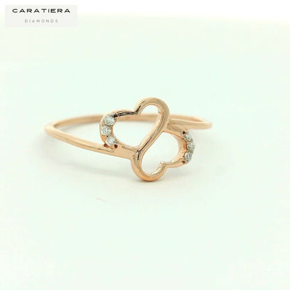 Elegant Diamond Heart Ring