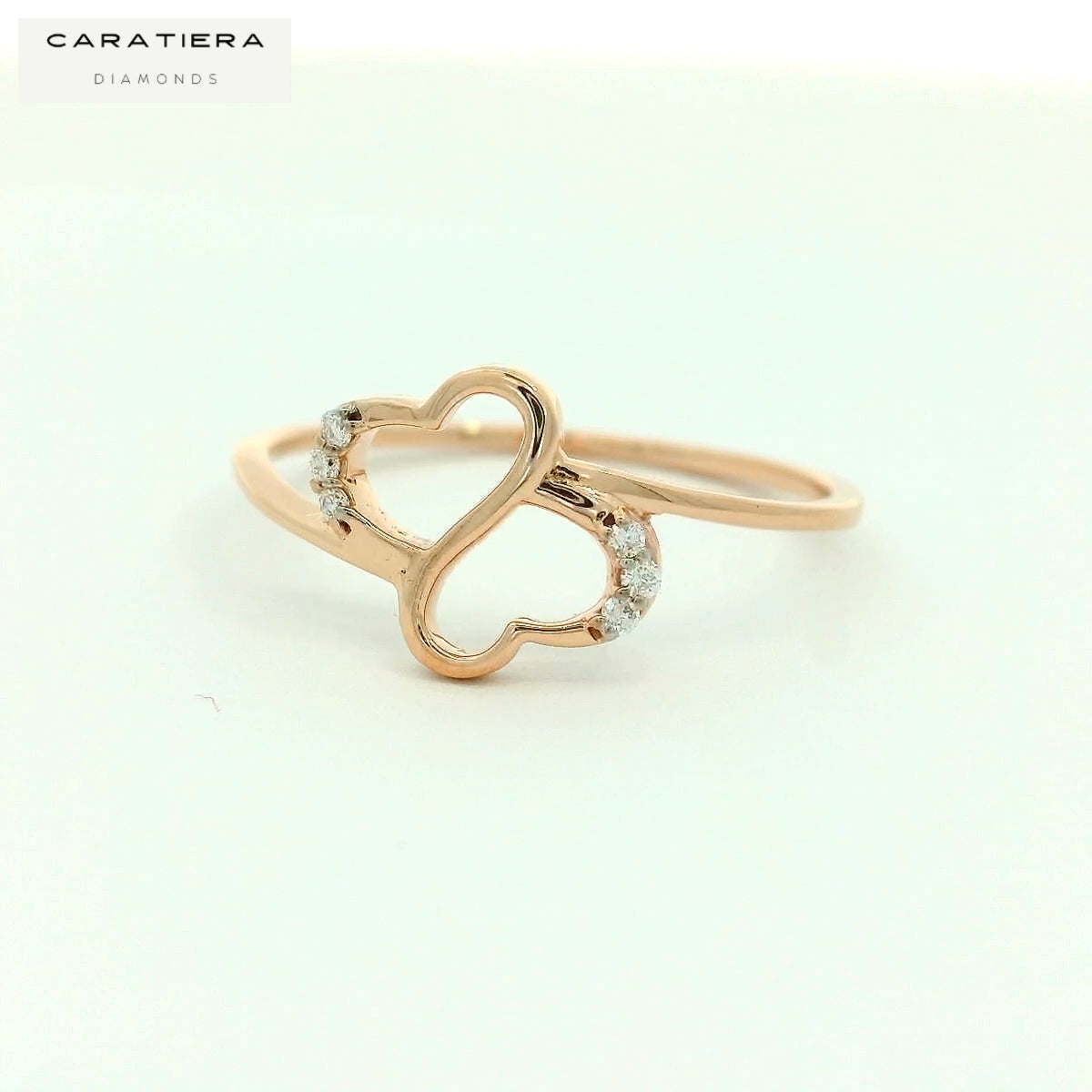 Elegant Diamond Heart Ring