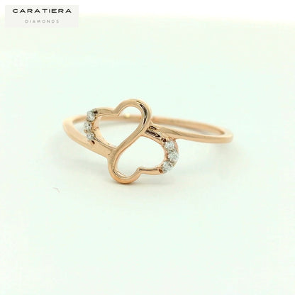 Elegant Diamond Heart Ring