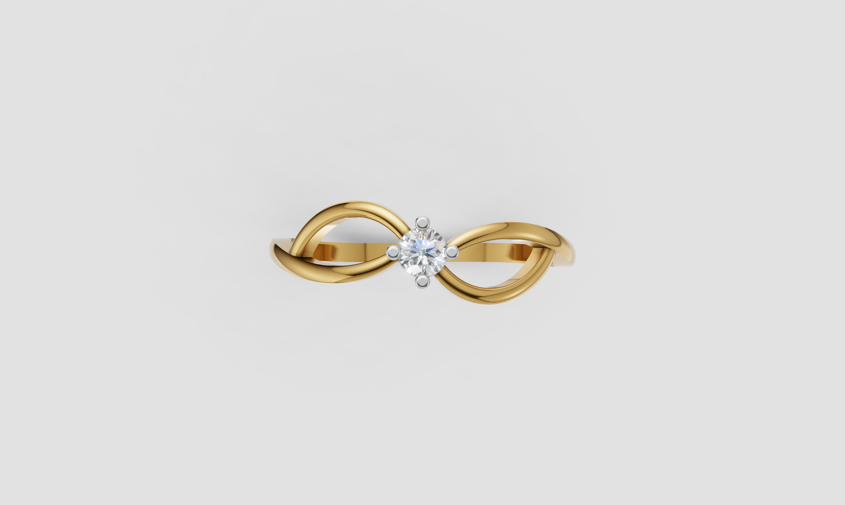Infinity Flow Solitaire Ring   -   RGD15