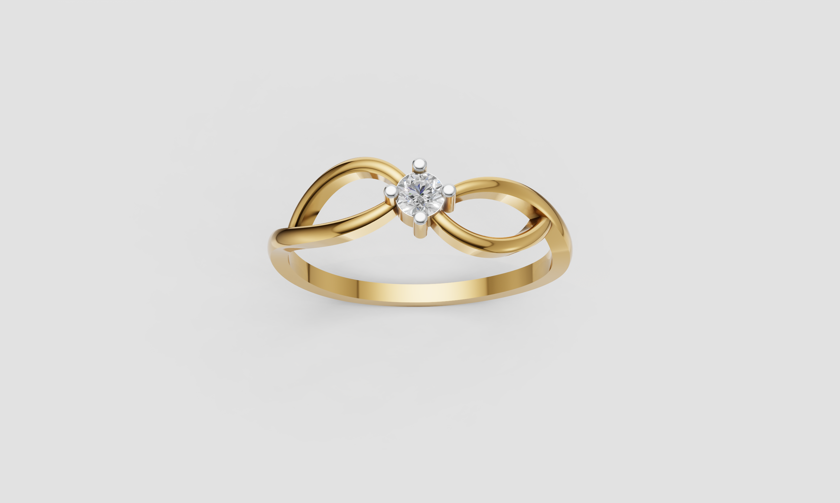 Infinity Flow Solitaire Ring   -   RGD15