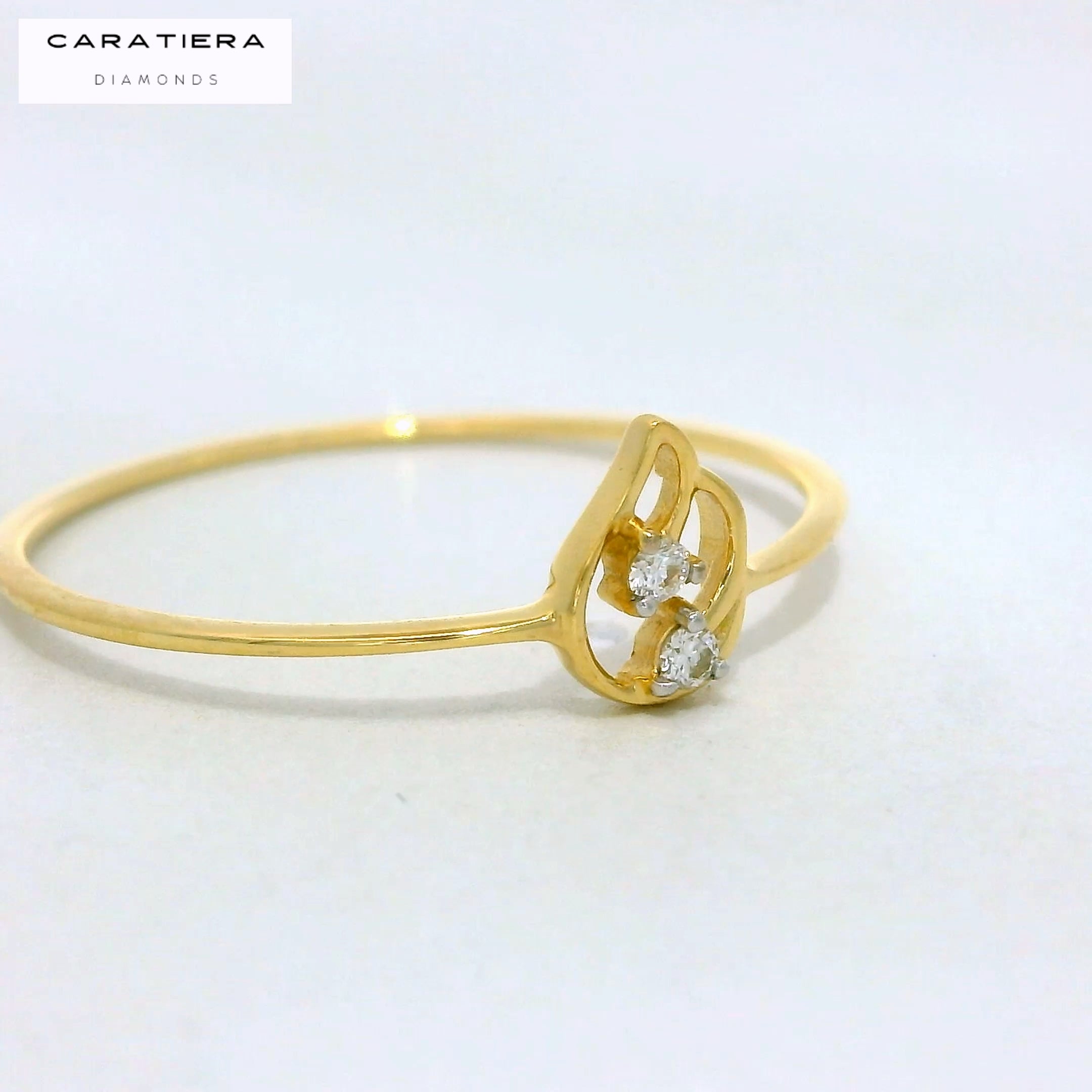 Twin Petal Diamond Band  - RGD1027