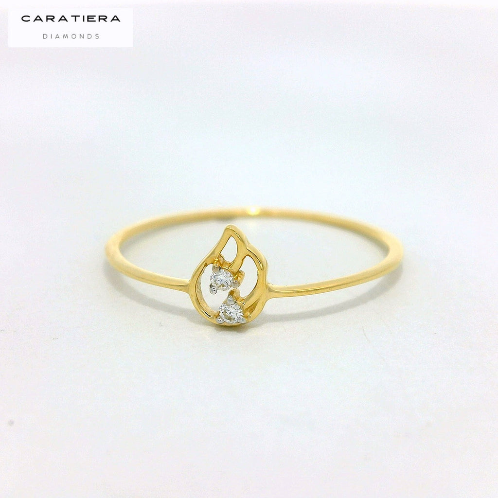 Twin Petal Diamond Band  - RGD1027