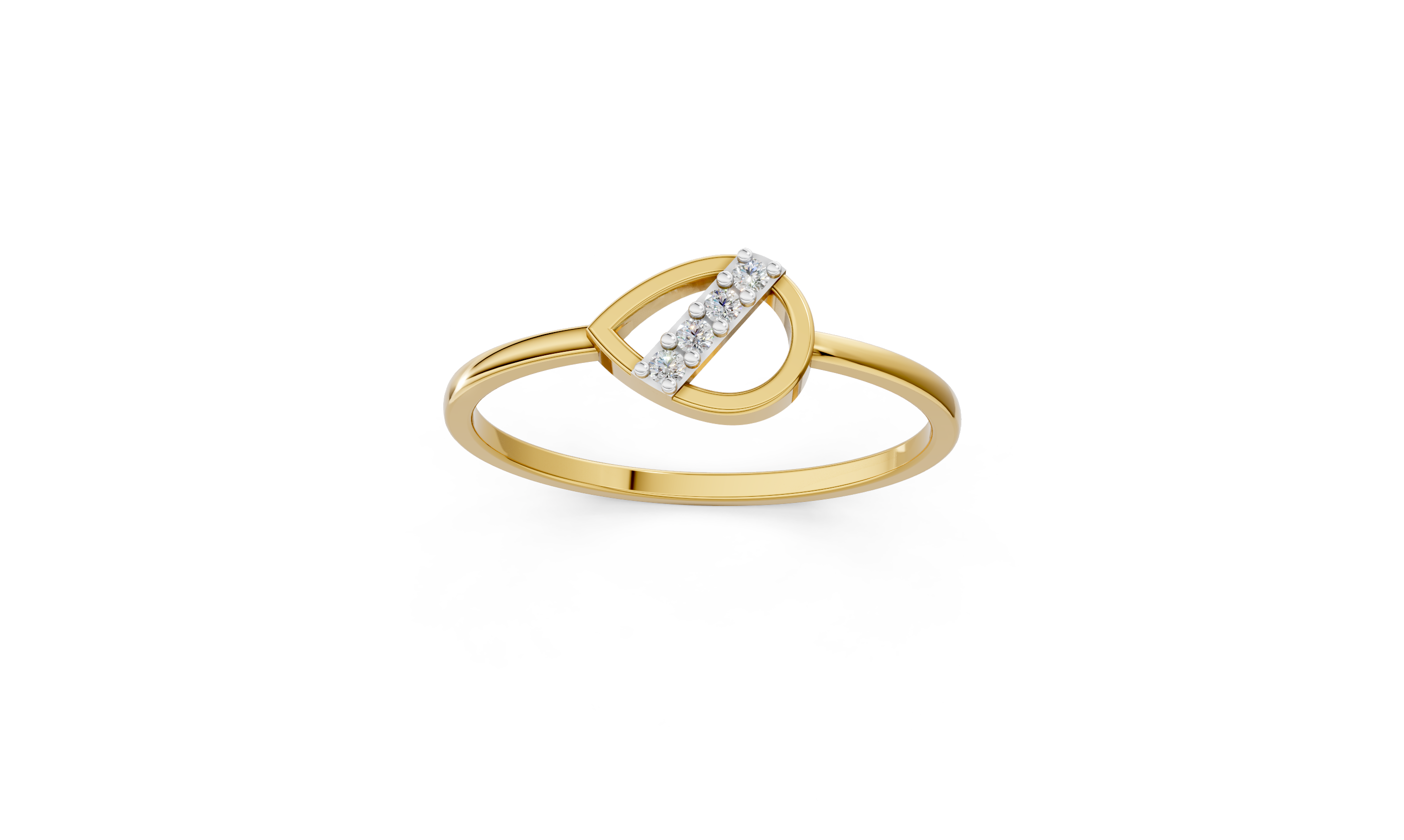 Circle Bridge Diamond Ring  - RGD169