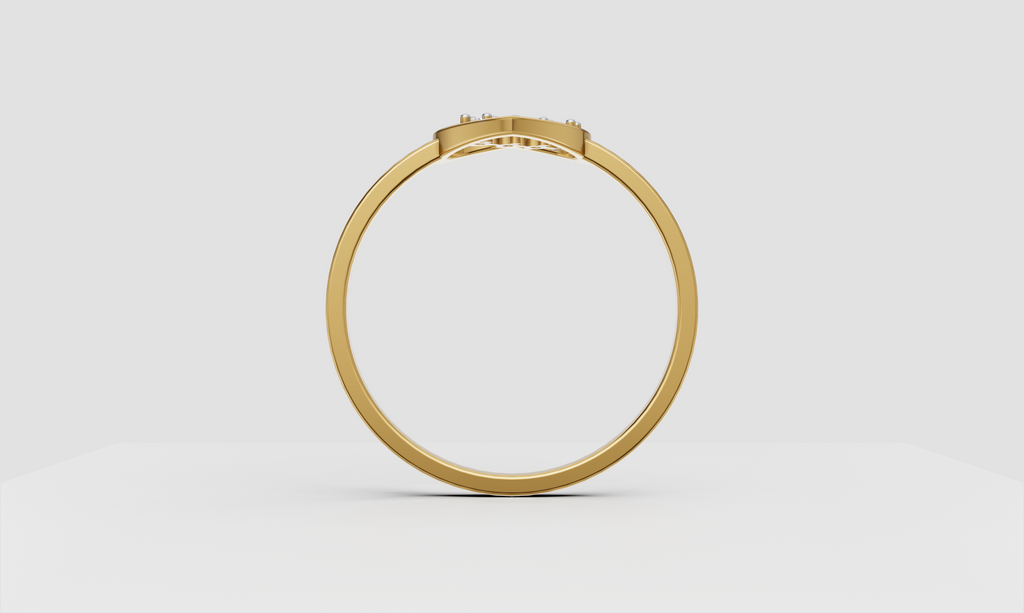 Love Halo Heart Ring   -RGD181