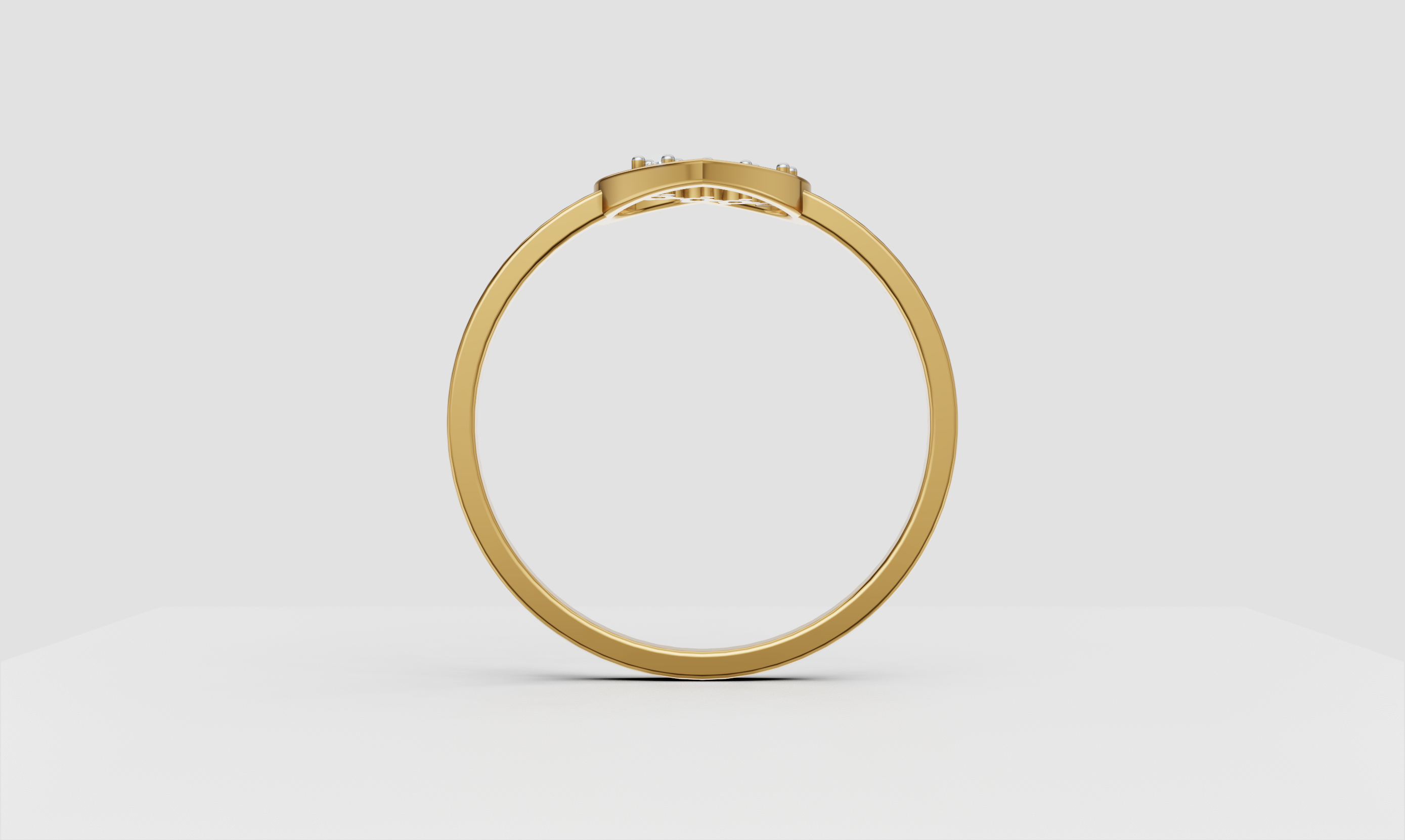 Love Halo Heart Ring   -RGD181