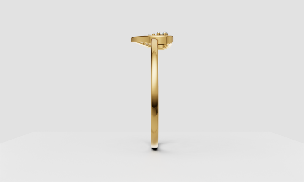 Love Halo Heart Ring   -RGD181