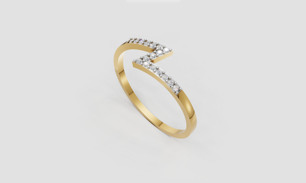 Zenith Line Diamond Ring   -RGD195