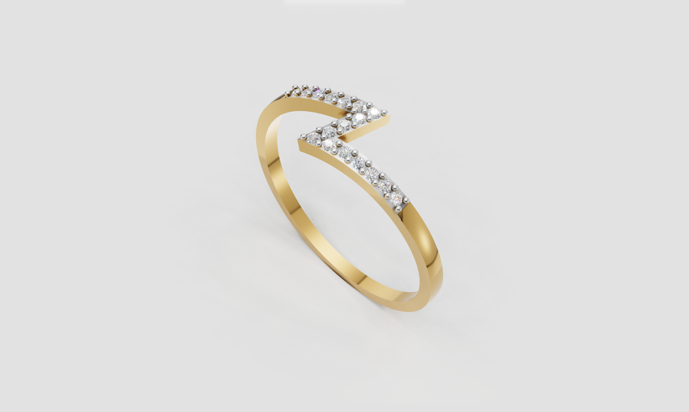 Zenith Line Diamond Ring   -RGD195