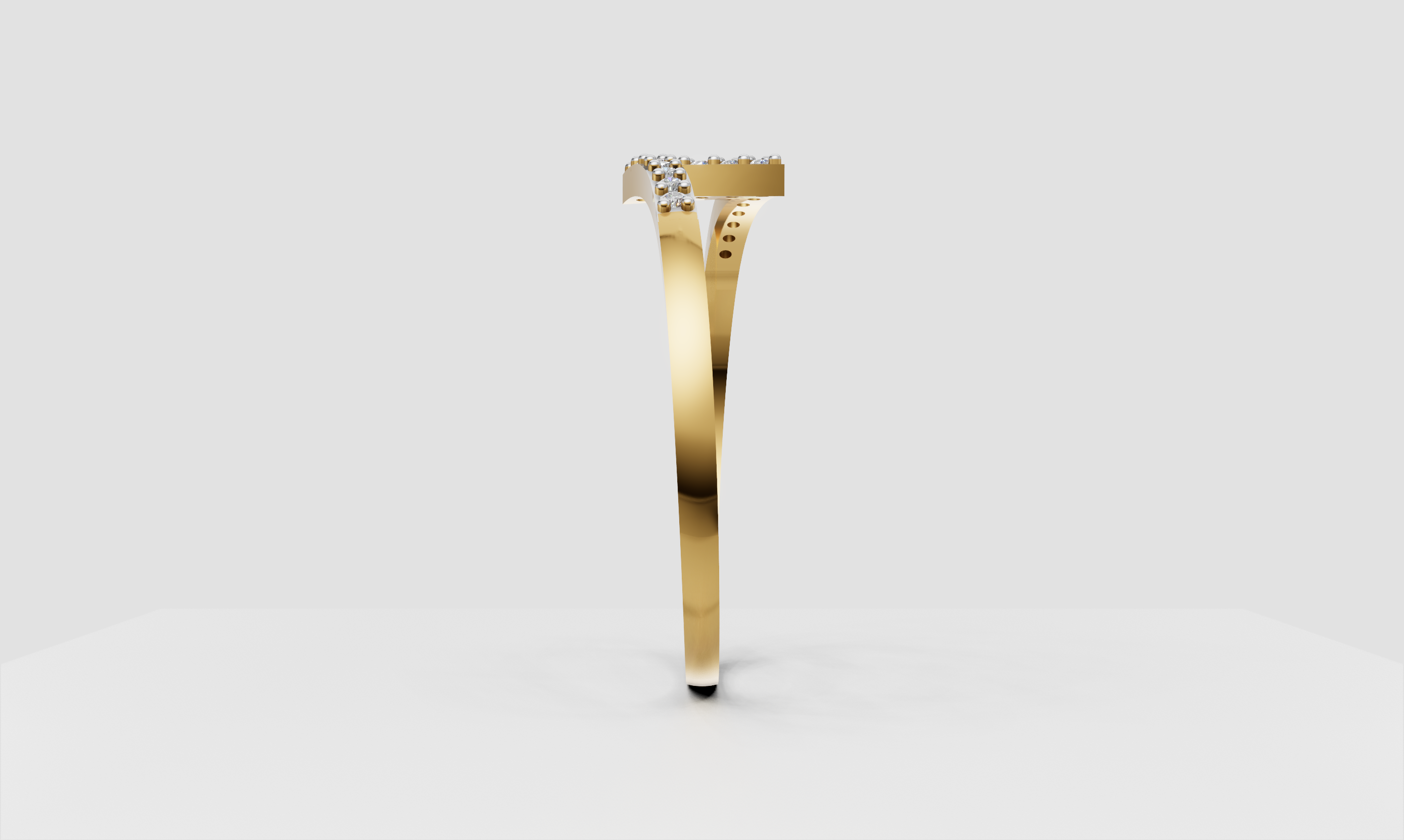 Zenith Line Diamond Ring   -RGD195