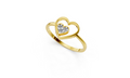Triple Radiance Heart Ring- RGD266