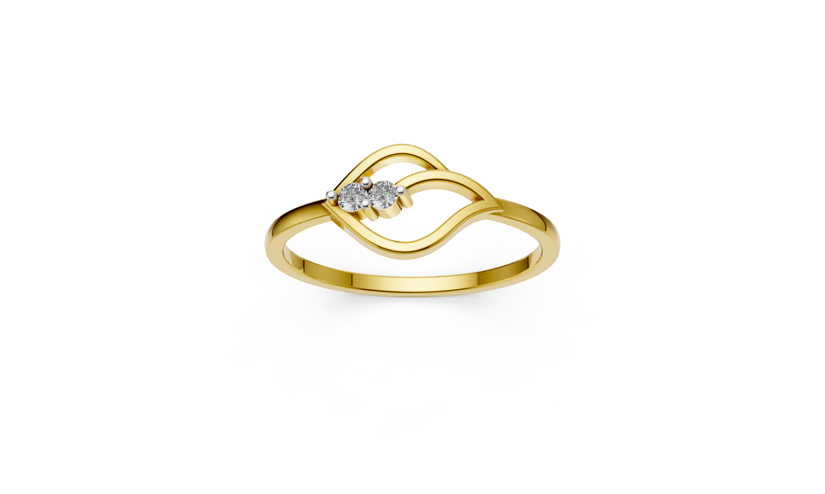 Twin Spark Infinity Ring - RGD271