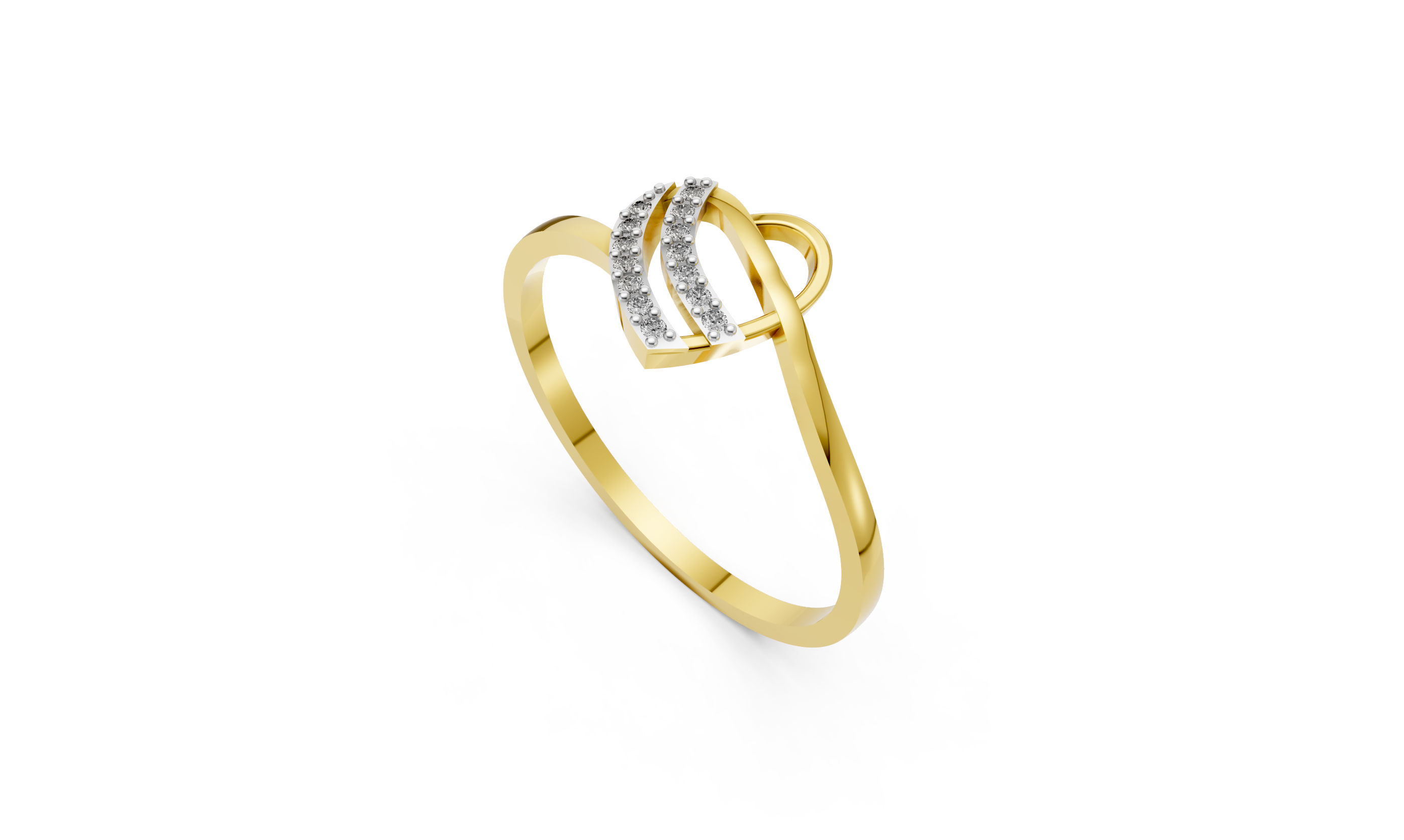 The Twin Waves Ring  - RGD283