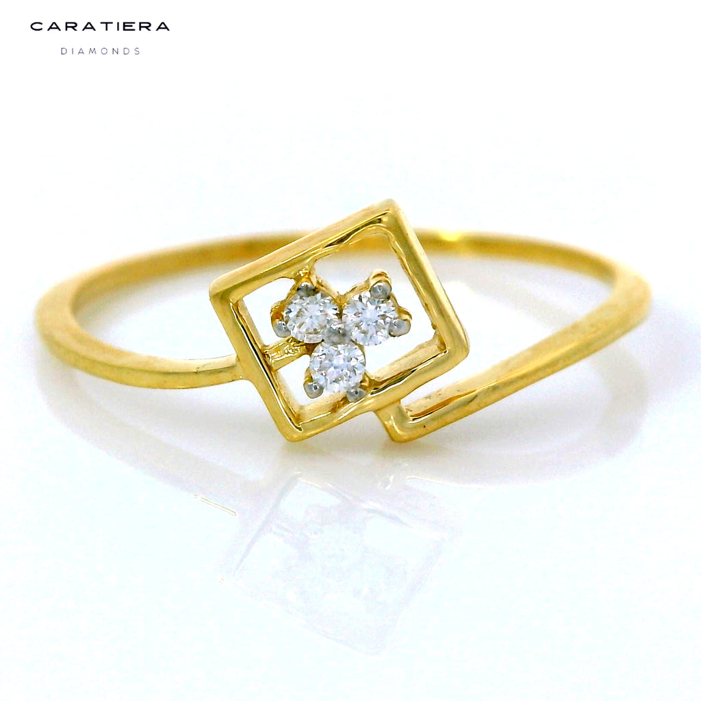 The Golden Square Trinity  Ring  -RGD547
