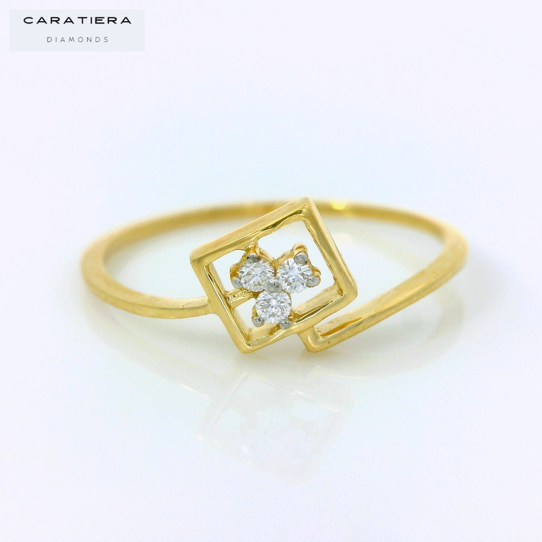 The Golden Square Trinity  Ring  -RGD547