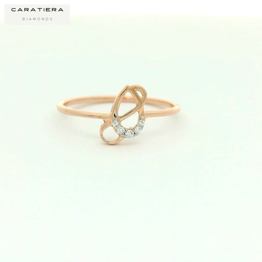 Elegant Rose Gold Diamond Ring   -RGD66