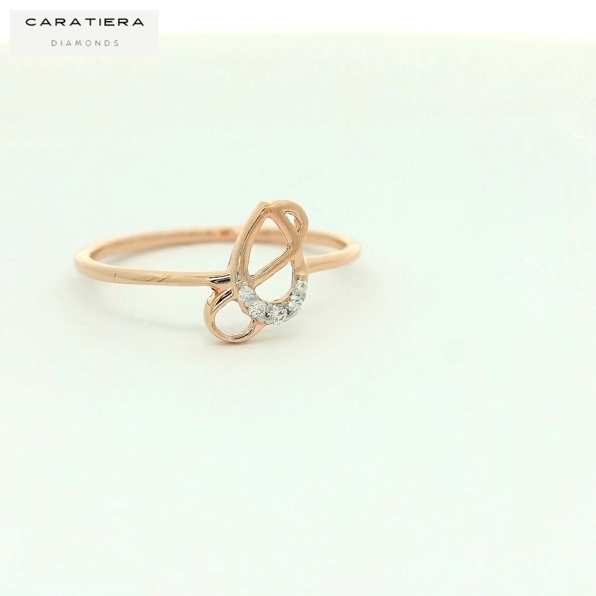 Elegant Rose Gold Diamond Ring   -RGD66