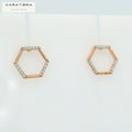 Modern Prism Diamond Studs   -STDD143