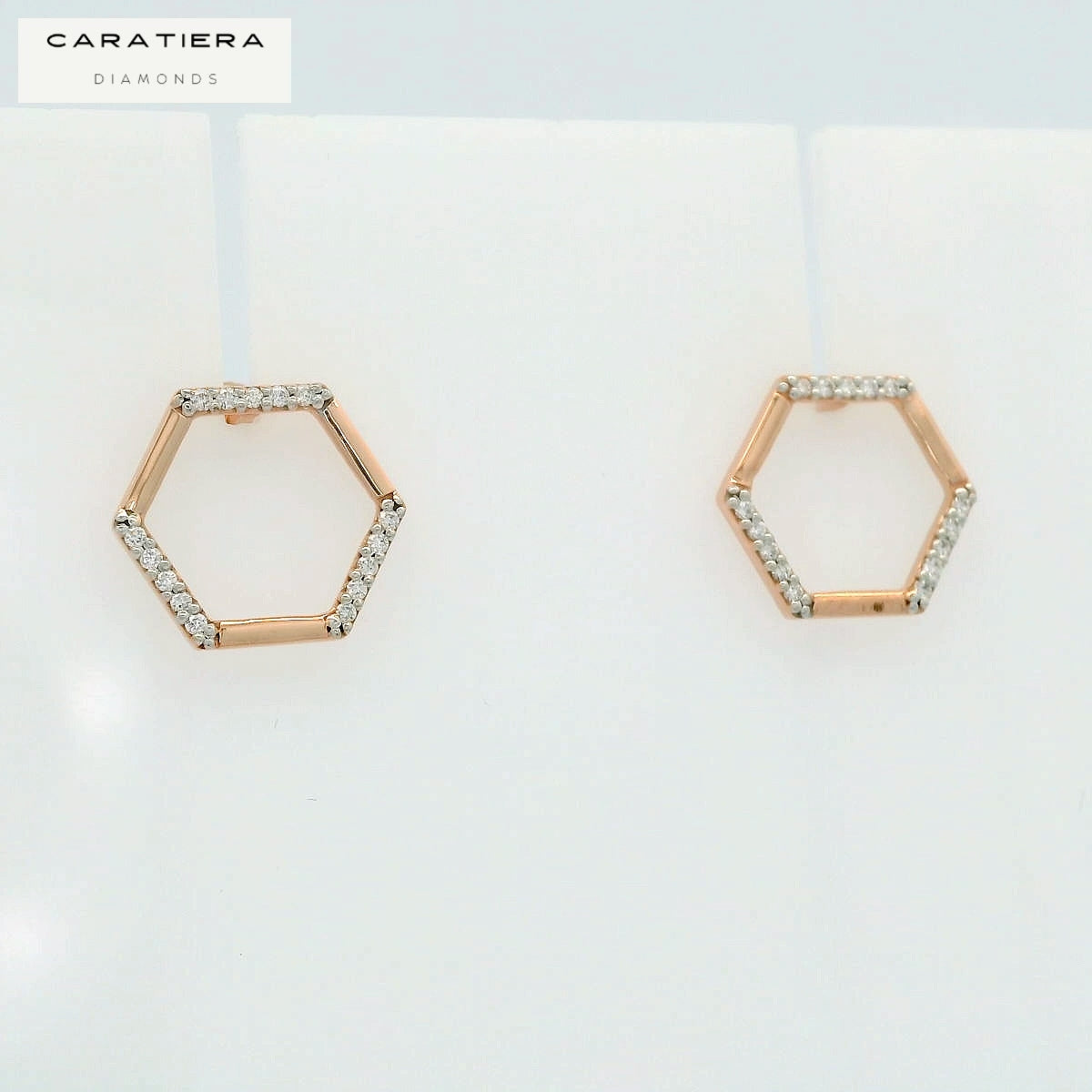 Modern Prism Diamond Studs   -STDD143