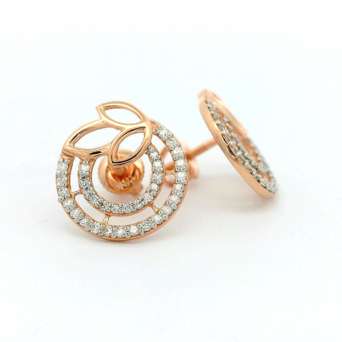 Nature Loop Diamond Stud   - STDD204