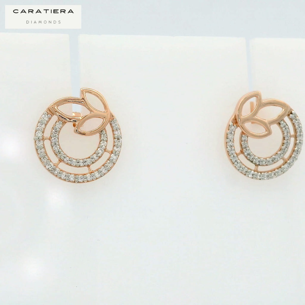 Nature Loop Diamond Stud   - STDD204