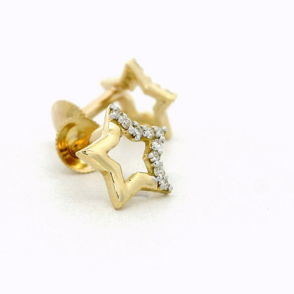 Stellar Crescent Bloom Earrings   -STDD285