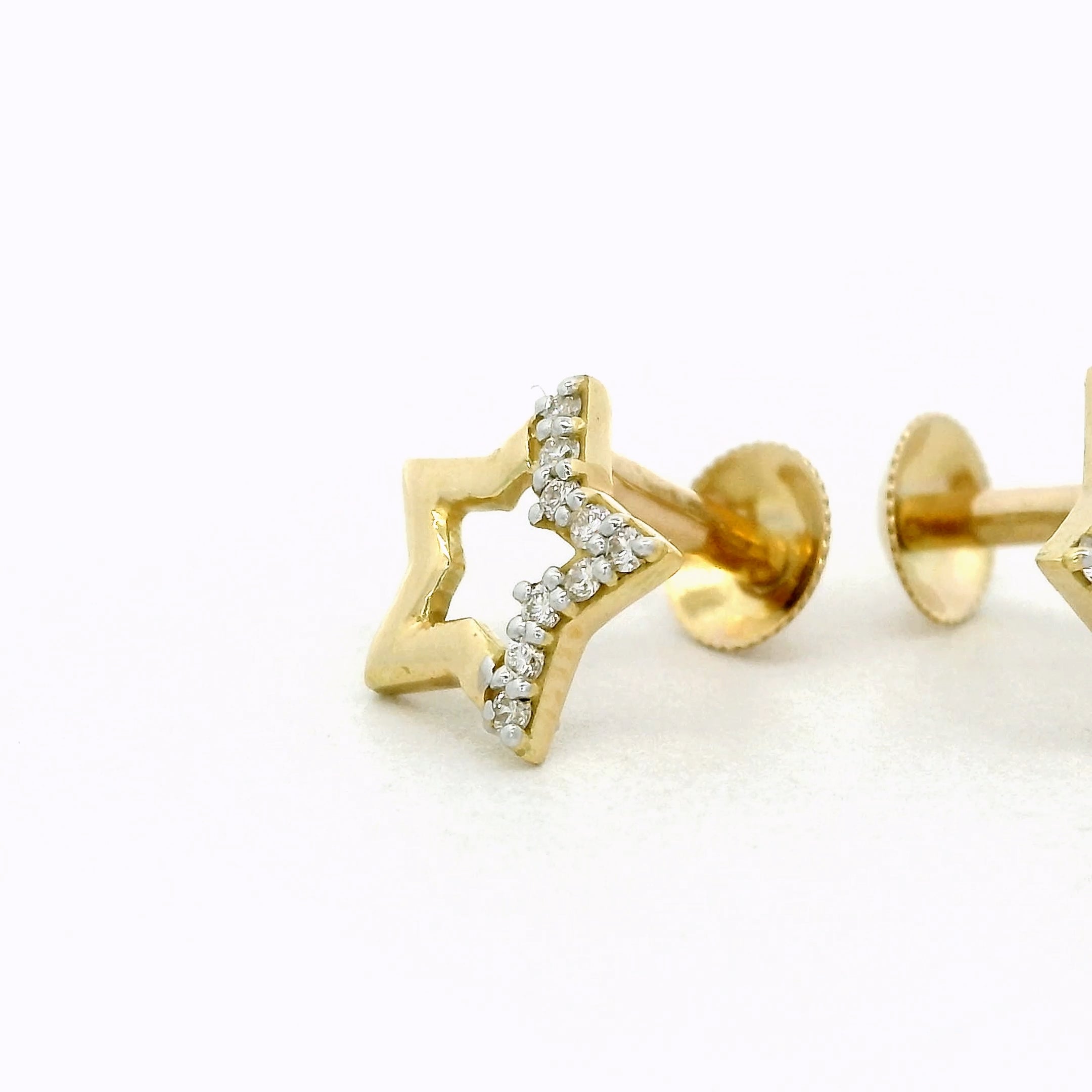 Stellar Crescent Bloom Earrings   -STDD285