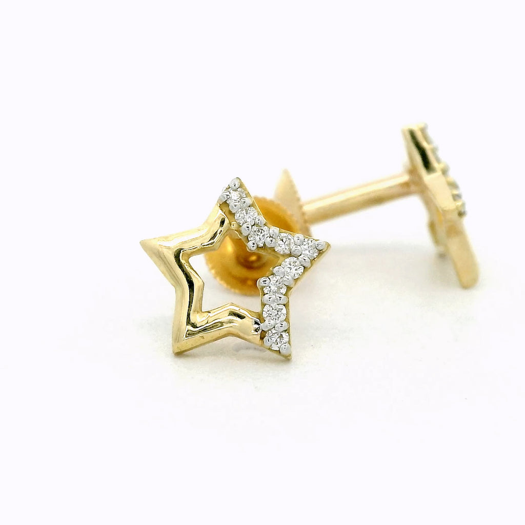 Stellar Crescent Bloom Earrings   -STDD285
