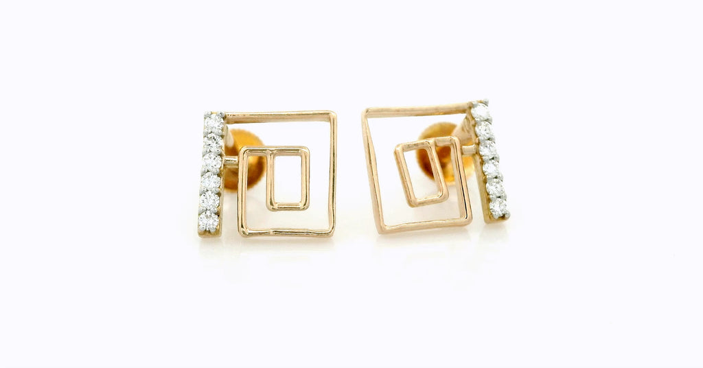 Velour Geometry Stud   - STDD754