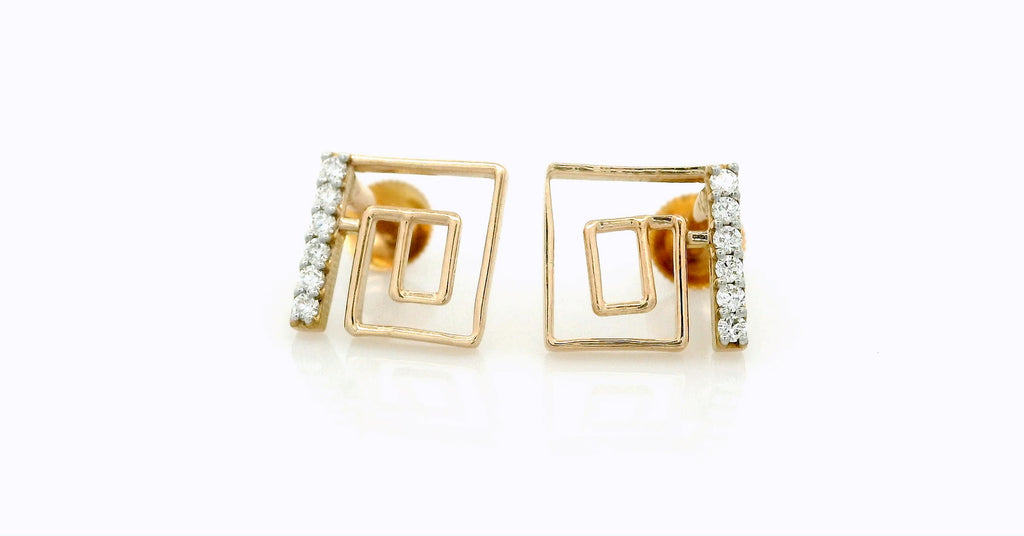 Velour Geometry Stud   - STDD754