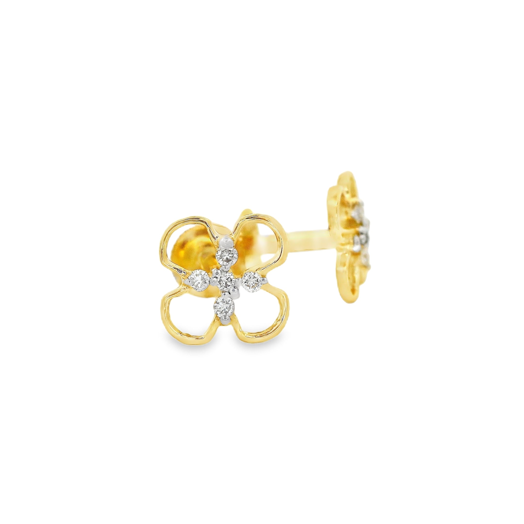 Flora Shine Diamond Stud   -STDD1142
