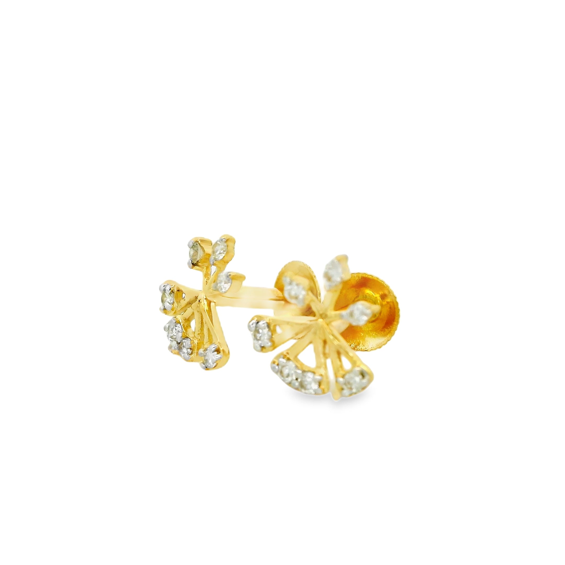 ETERNAL  FLARE FLORAL STUDS -STDD1143
