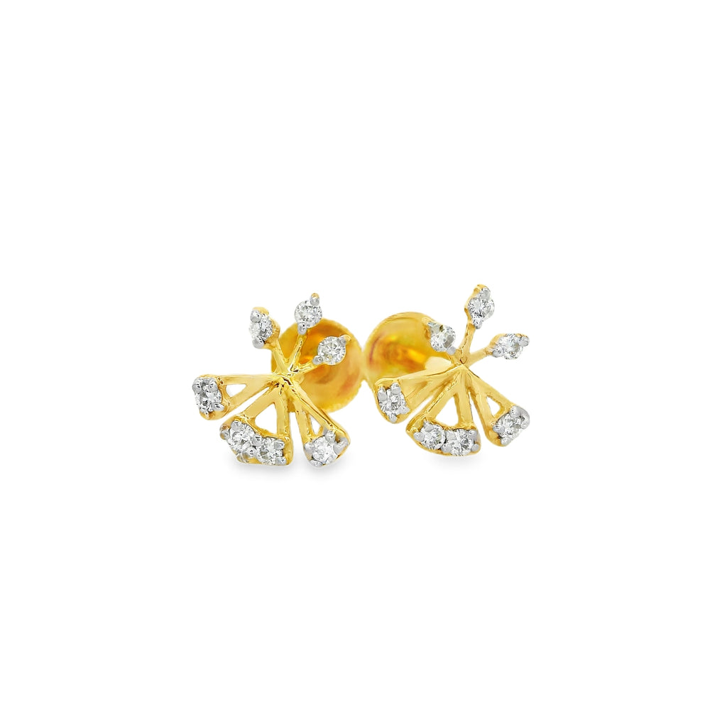 ETERNAL  FLARE FLORAL STUDS -STDD1143