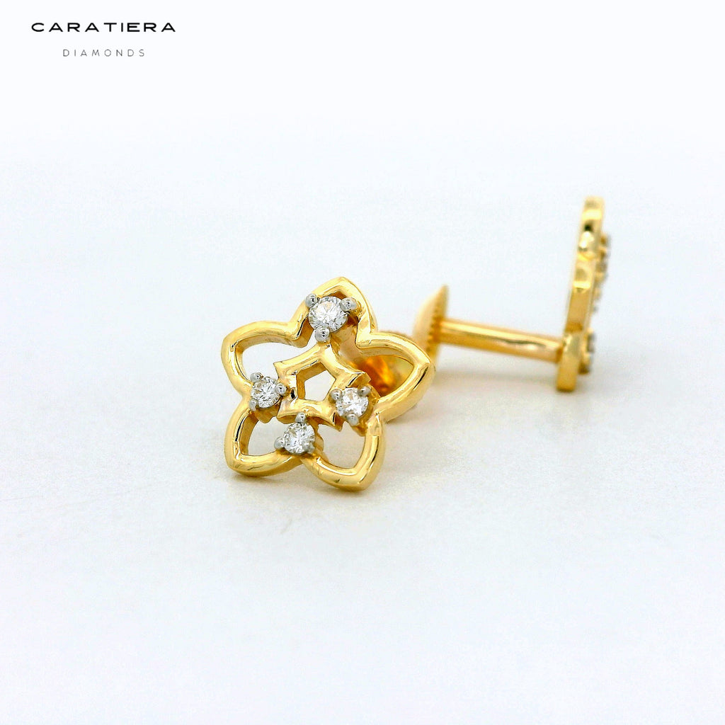 Stellar Bloom Diamond Studs -STDD389