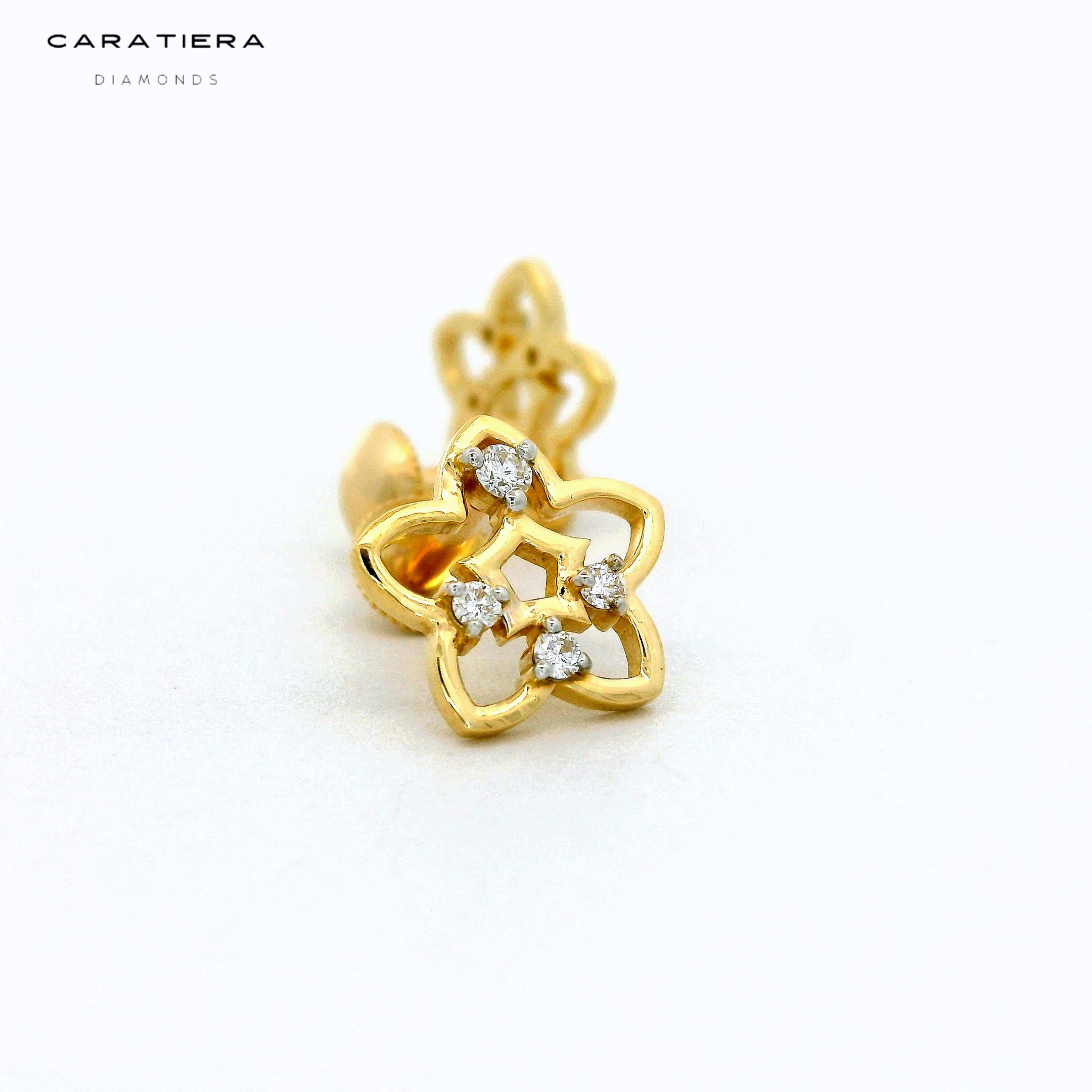Stellar Bloom Diamond Studs -STDD389