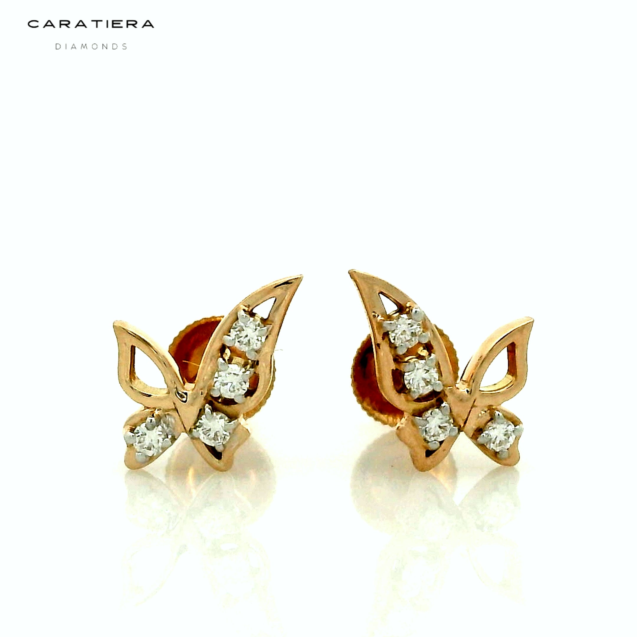 Sparkle Butterfly Studs  - STDD391
