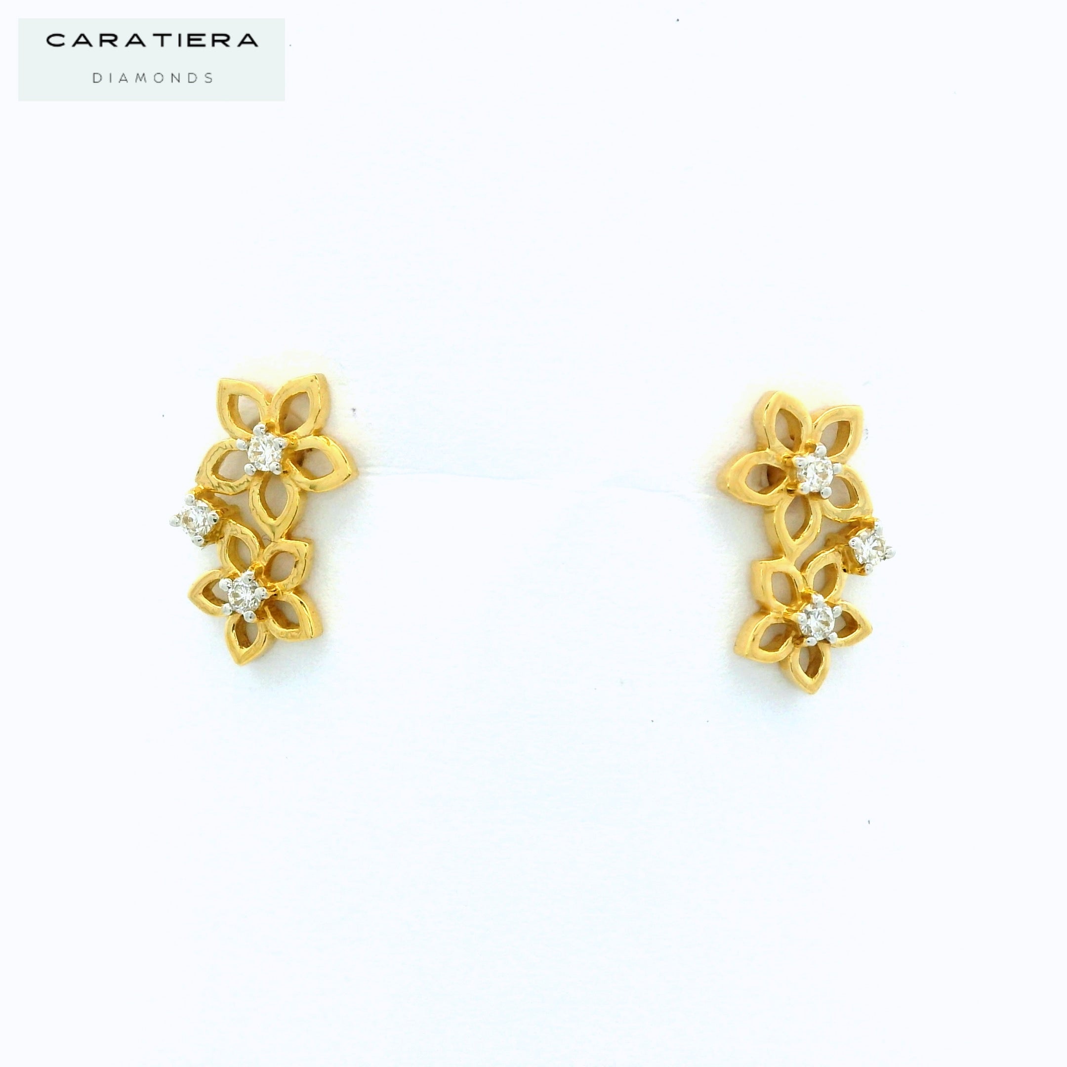 Diamond Flora Stud - STDD545