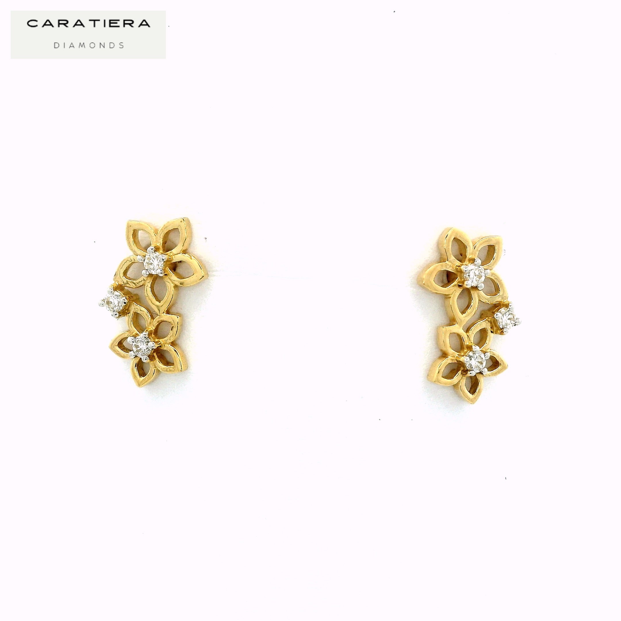 Diamond Flora Stud - STDD545