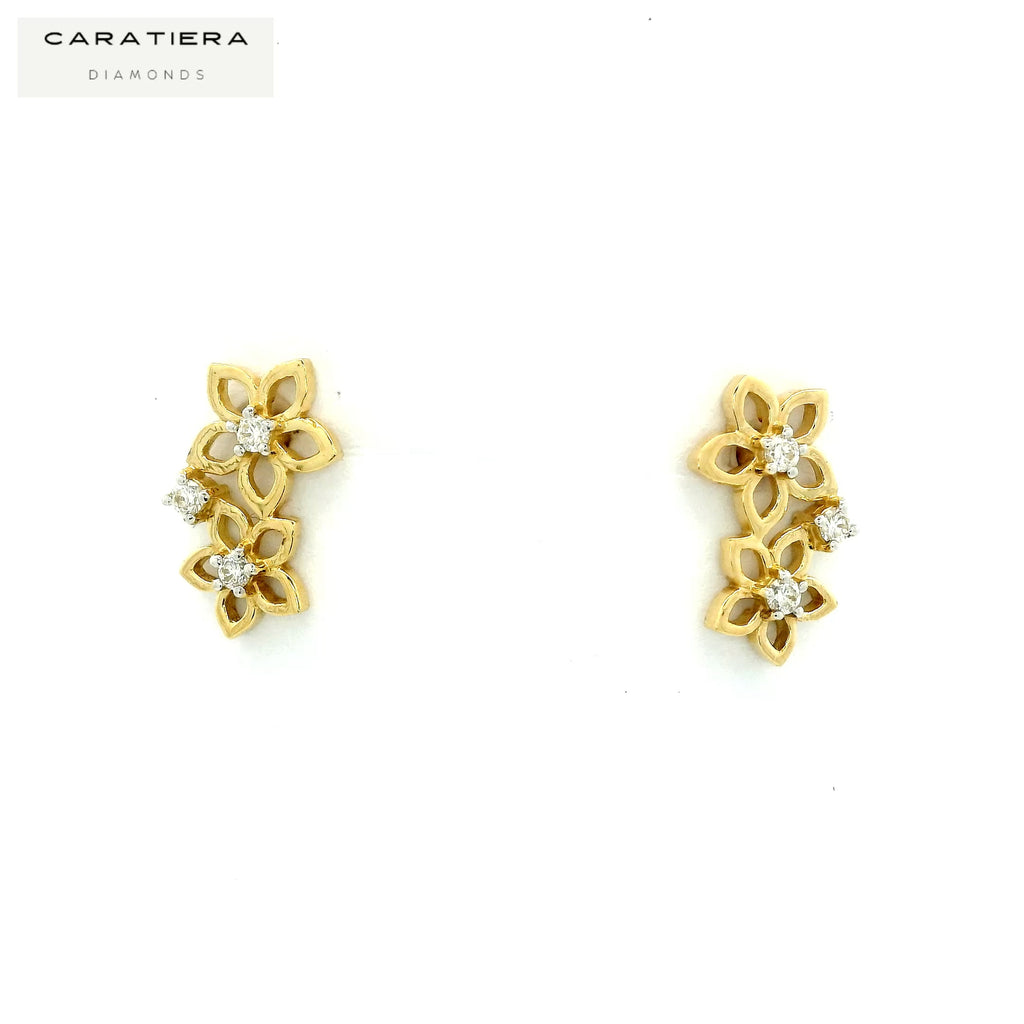 Diamond Flora Stud - STDD545