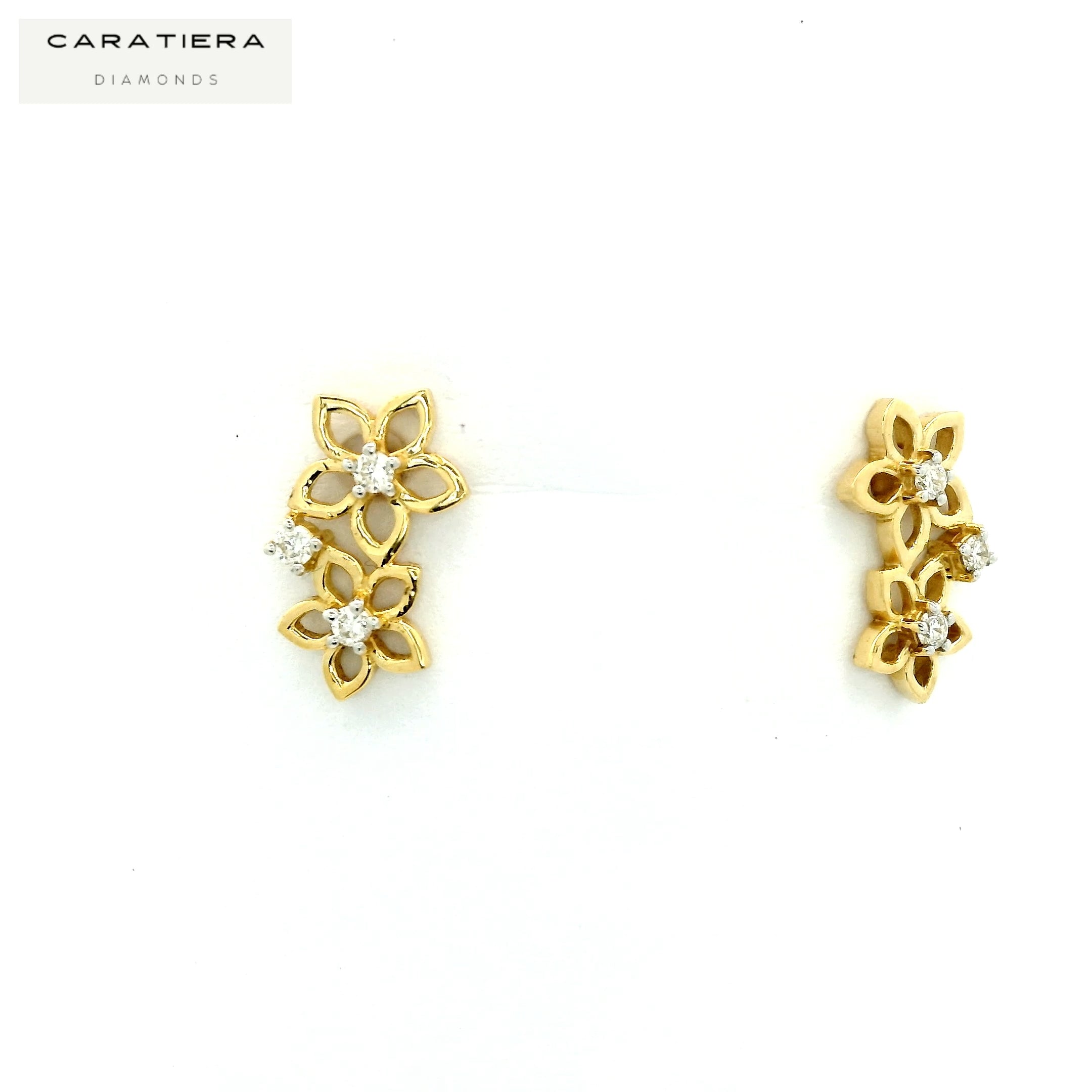 Diamond Flora Stud - STDD545