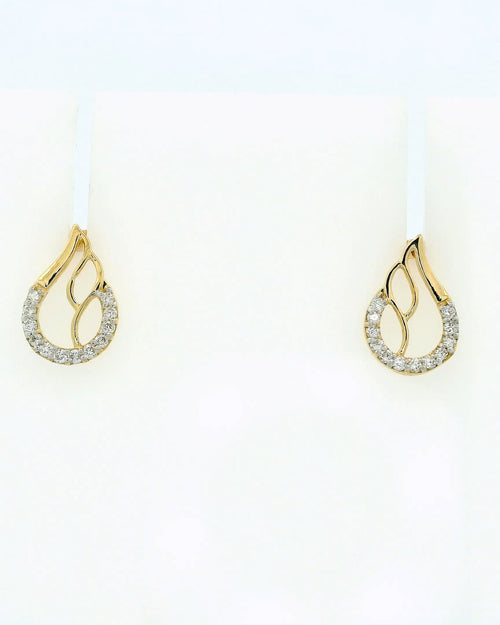 Celestial Flow Diamond Studs   - STDD547