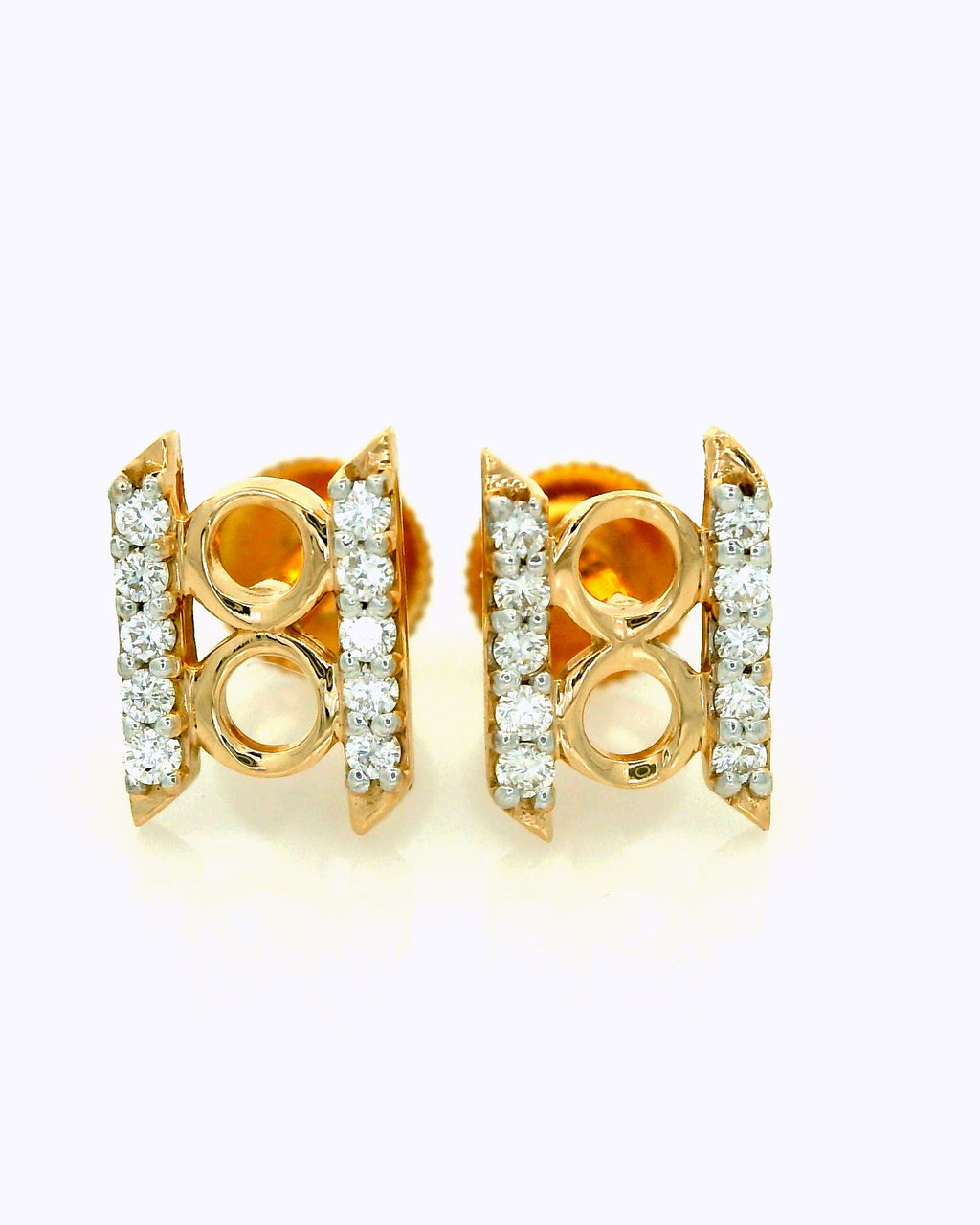 Orbit Frame Diamond Stud  -STDD554